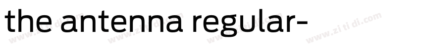 the antenna regular字体转换